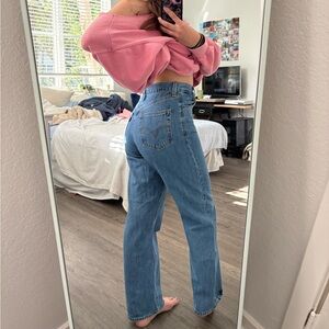 Signature by Levi Strauss Mid-Rise Straight Leg Blue Jeans